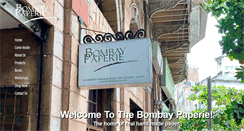 Desktop Screenshot of bombaypaperie.com